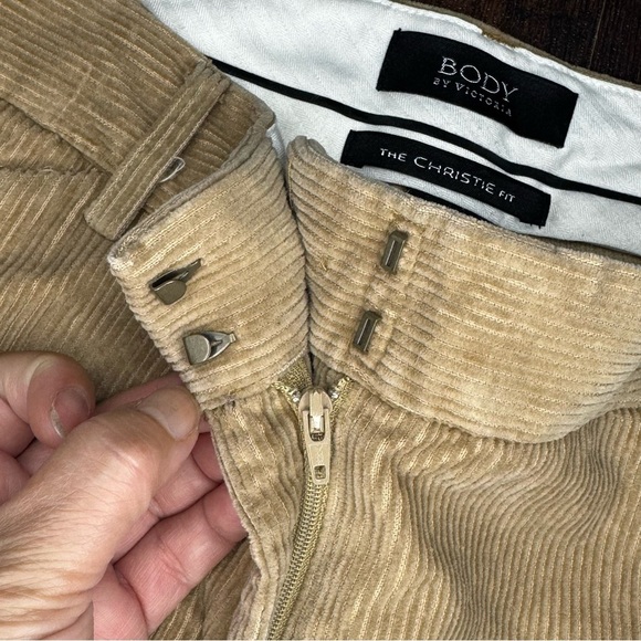Victoria's Secret Body By Victoria The Christie Fit Tan Flare Corduroy Jeans 4 - Picture 7 of 16